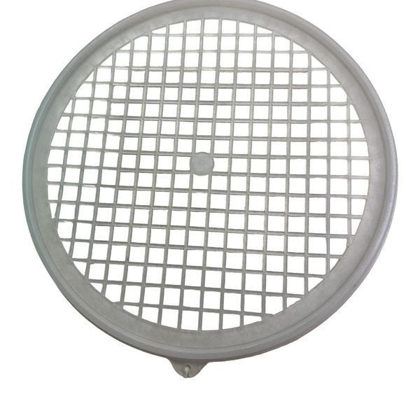 Tupperware Vintage Two Piece Colander/Strainer w Lid Preowned Green/Clear 766-1 - Picture 5 of 5